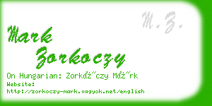 mark zorkoczy business card
